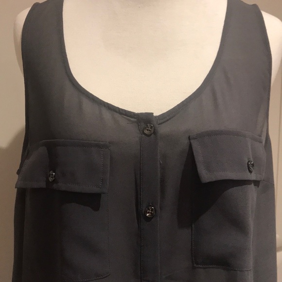 Forever 21 Sheer long Tunic/Top, size M, gray - Picture 3 of 6